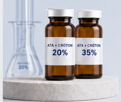 Frascos de ATA + cróton 20% e 35%